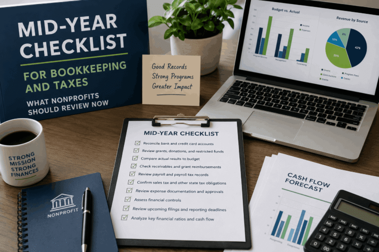 Mid-Year Bookkeeping and Taxes Checklist for Nonprofits